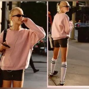 Free People Movement For The Win Candy Pink Pullover